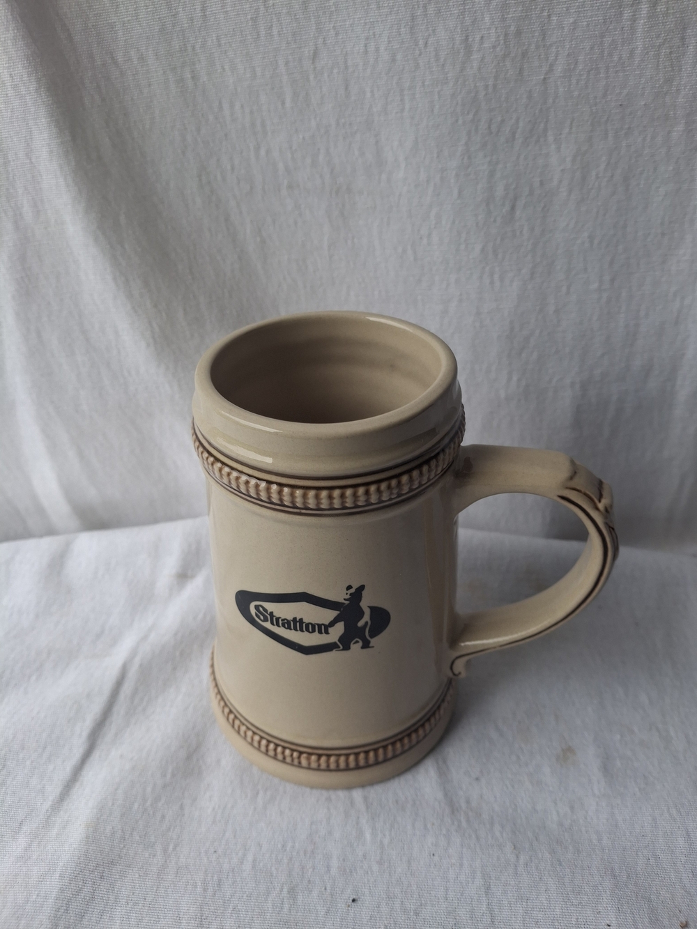 Stratton Cream Ceramic Beer Stein Mug